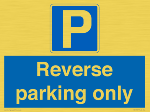 Reverse parking only